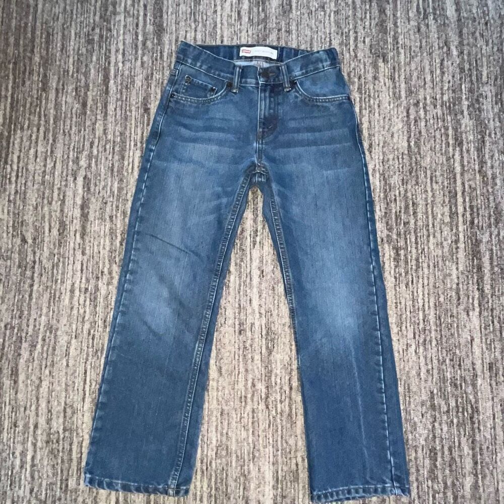 Levi’s 505 Boys Size 25x25 Regular Straight Leg Jeans Blue Dark Wash Denim